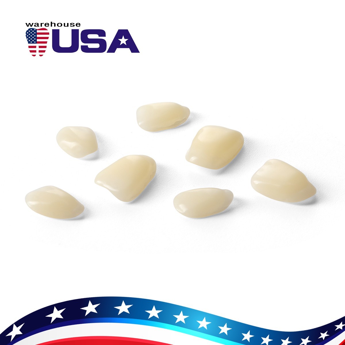 Dental Teeth Veneers Whitening Resin Anterior Upper Temporary Crowns A2 Nature