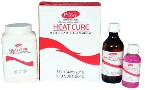 Various Shades and Packs Dental HEAT CURE Acrylic Denture Base Material PYRAX –