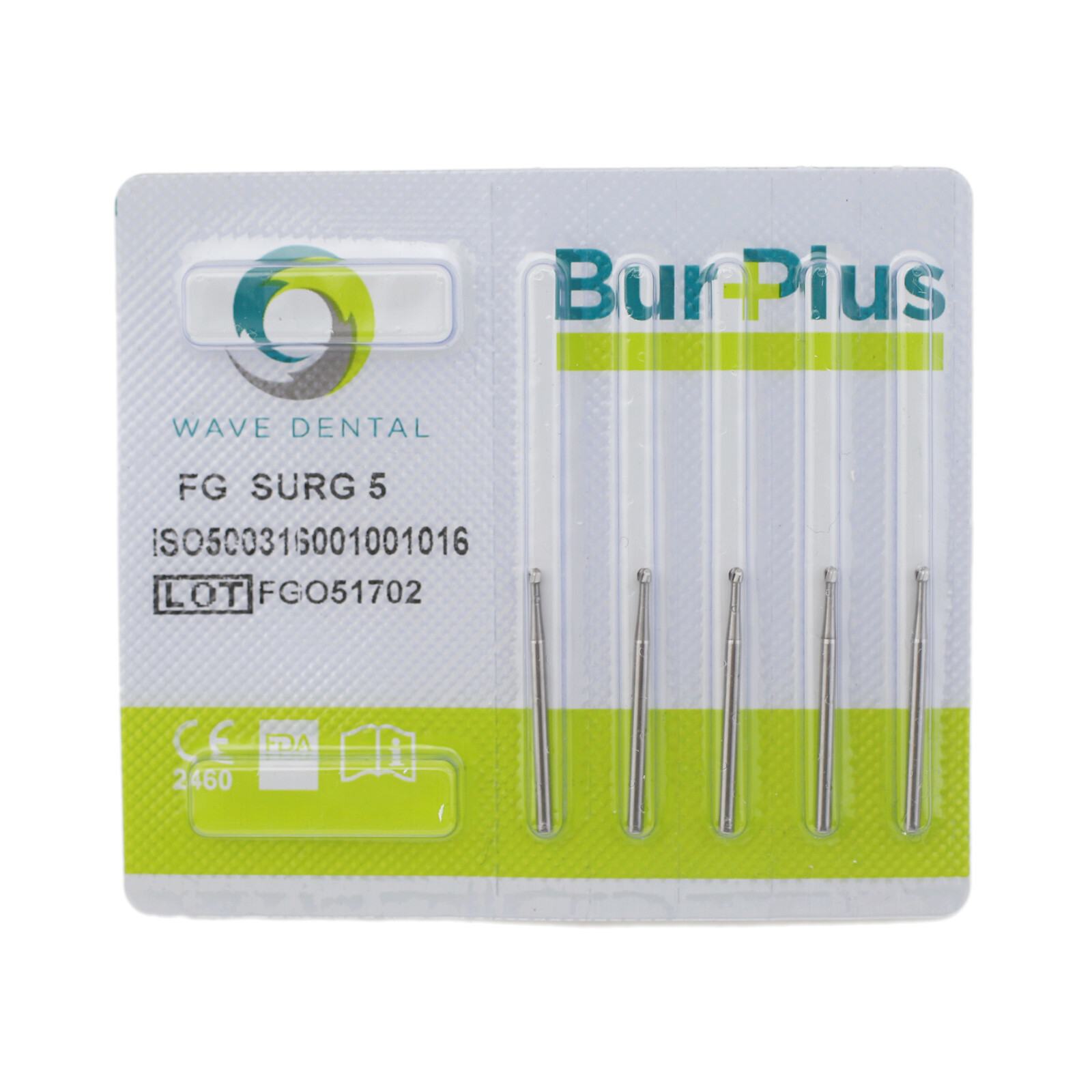 WAVE Dental Surgical Carbide Burs FG Round Bur Length 25mm #2 4 6 8 High Speed