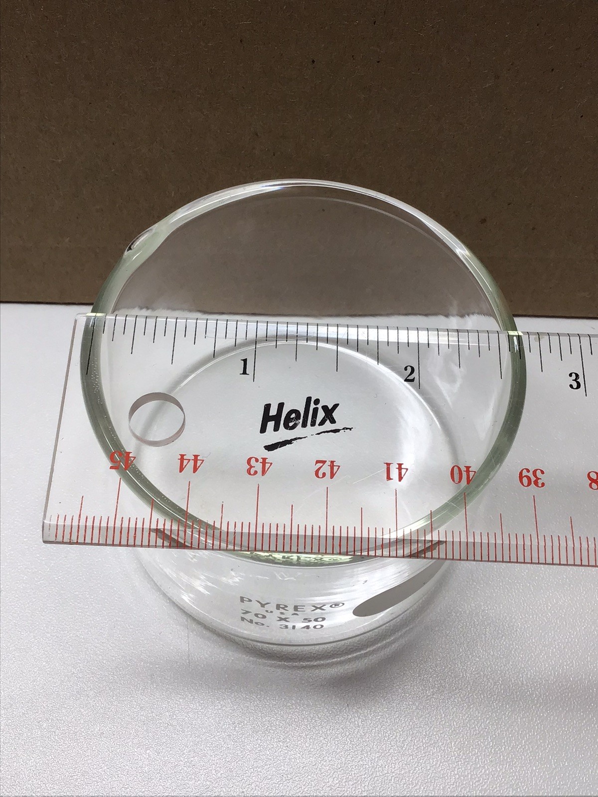 2 Pyrex #3140 Crystalizing Dish 70×50 Quality Lab Glassware USA Halloween Party