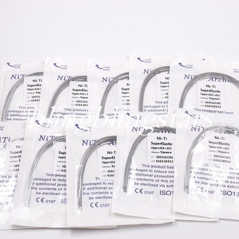 10 Pcs/Pack Orthodontic Dental Super Elastic Rectangular/Round Niti Arch Wire