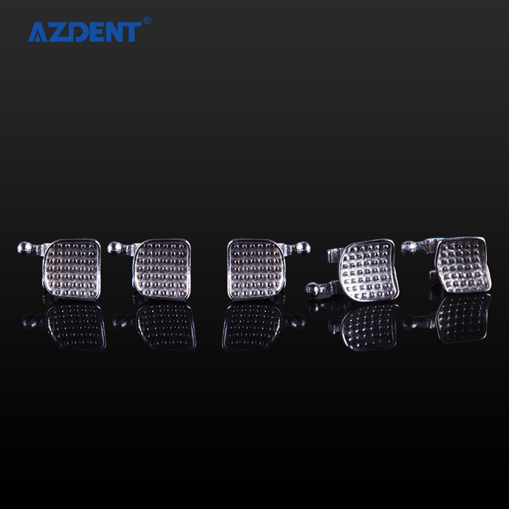 AZDENT Dental Orthodontic MIM Monoblock Bracket Braces Mini Roth 018 Hooks 3-4-5