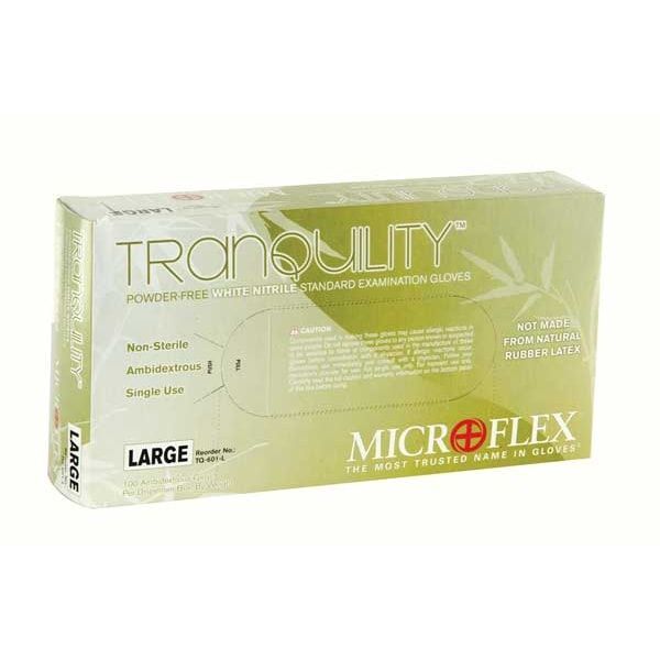 Tranquility Nitrile Gloves: LARGE Non-Sterile, Powder-Free, Textured