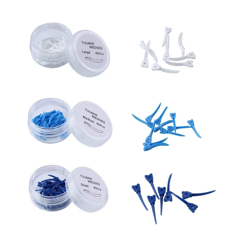 Dental Tulwar Wedges Sectional Matrix System Refill Wedge Diastema Plastic Wedge