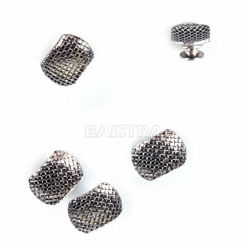 AZDENT Dental Orthodontic Lingual Buttons Bondable Round Mesh Base Rectangular