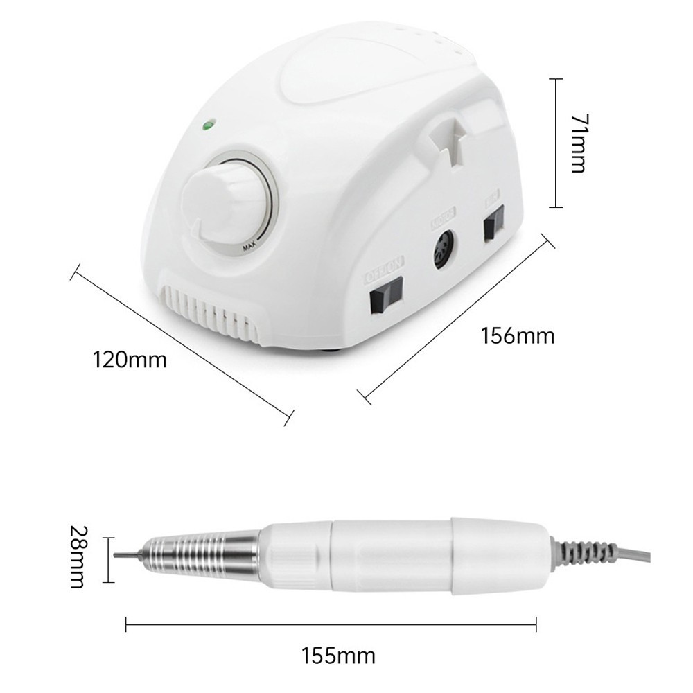 Dental Micromotor Grinding Polisher 2.35mm Nail Polish Jewelry Carving Machine
