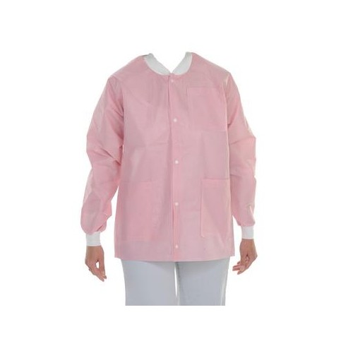 ValuMax 3630PKXS Extra-Safe Jackets Pink Extra Small SMS Fabrics 10/Pk