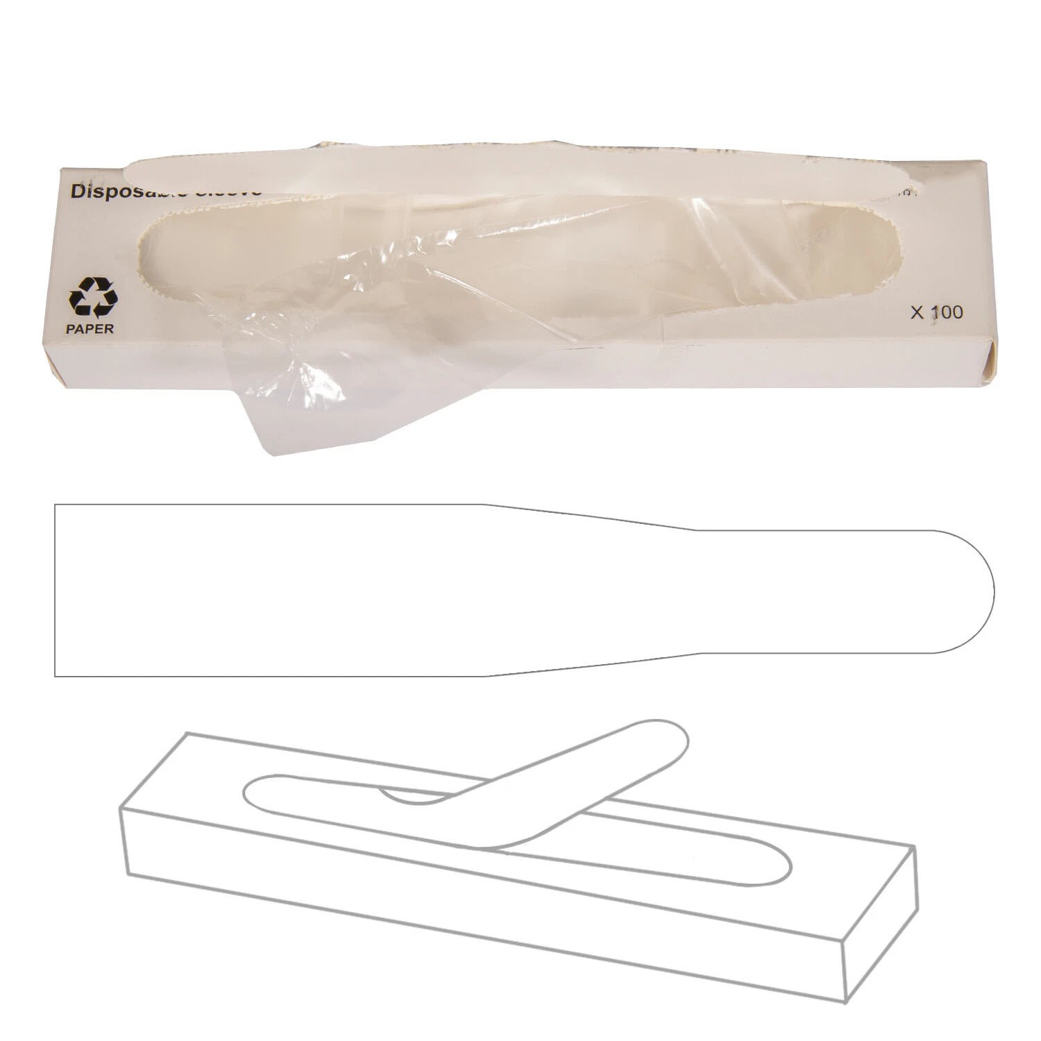 100Pcs(1 box) Dental Curing Light iled Head Isolation Sleeves Covers Vacuum Pack