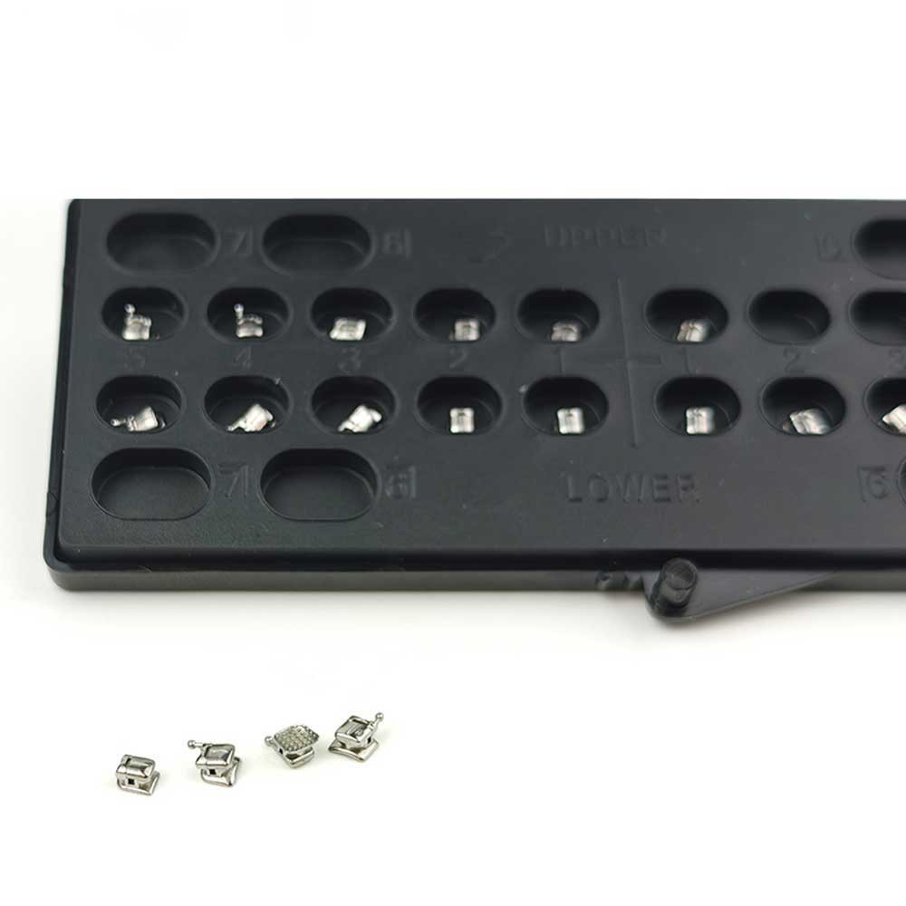 10 packs Dental Orthodontic Self Ligating Braces Bracket Mini Roth.022 Hooks 345