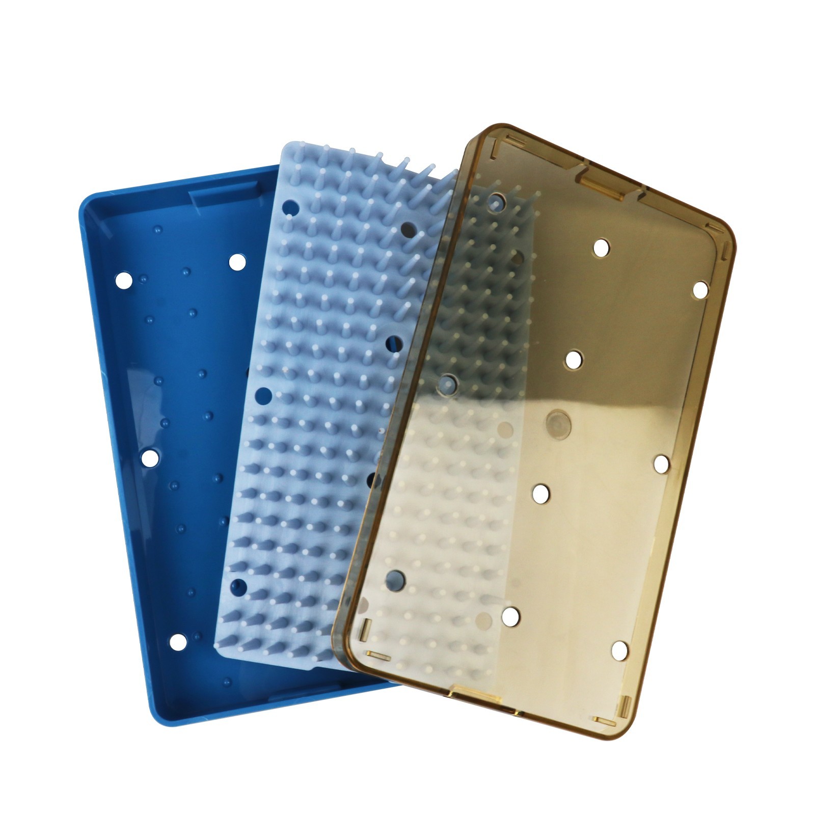 Small Size Autoclave Sterilization Tray Surgical Instrument Sterilization Box US
