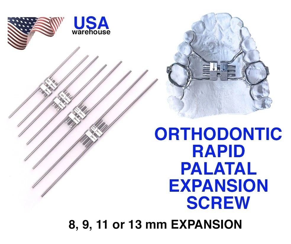 Dental Orthodontic Rapid Maxillary Expansion Screw Palatal Split Hyrax Expander