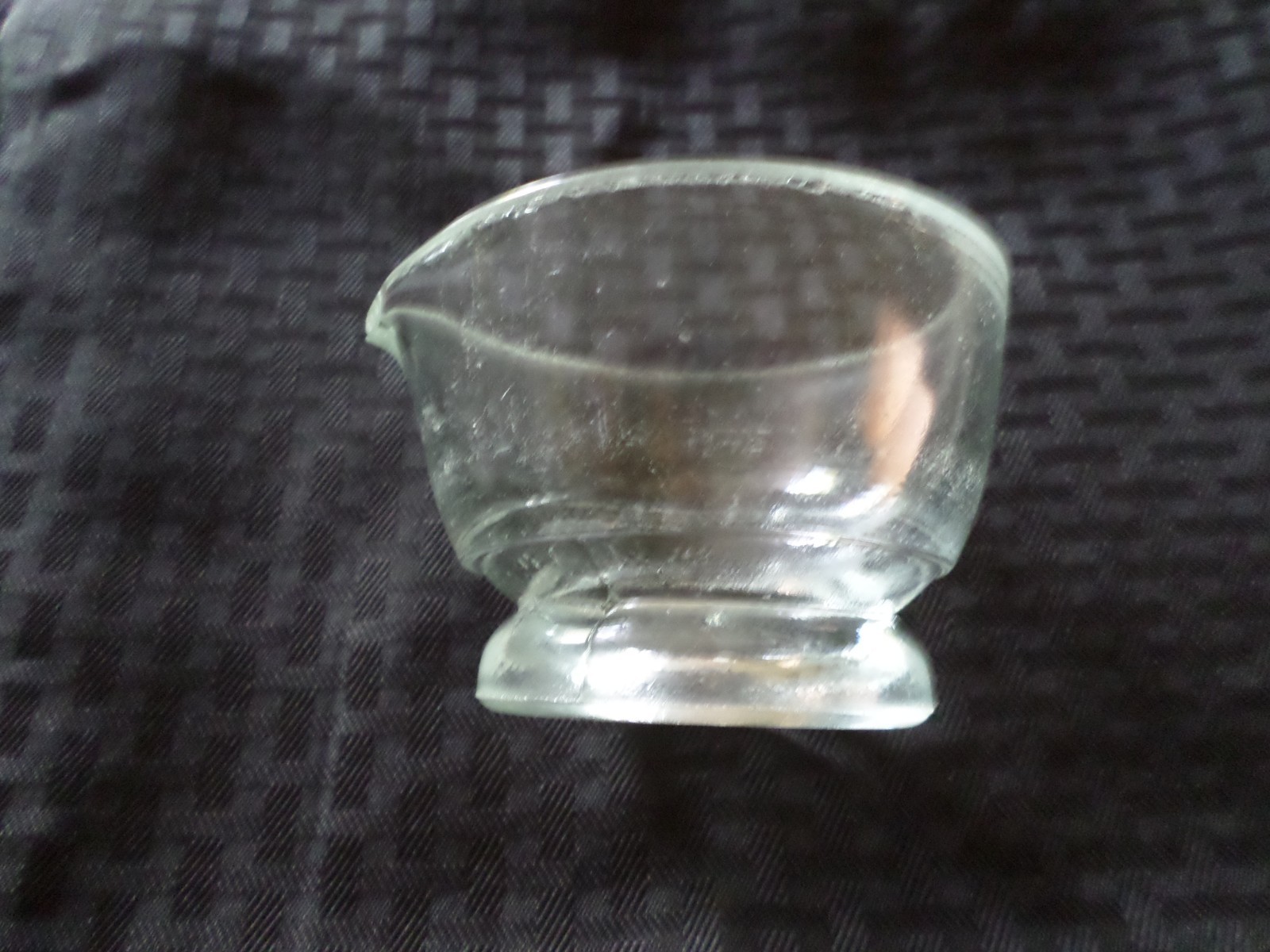 Unbranded Lab Glass Small 4oz Grinding Mortar Only, Chipped, 12-970B