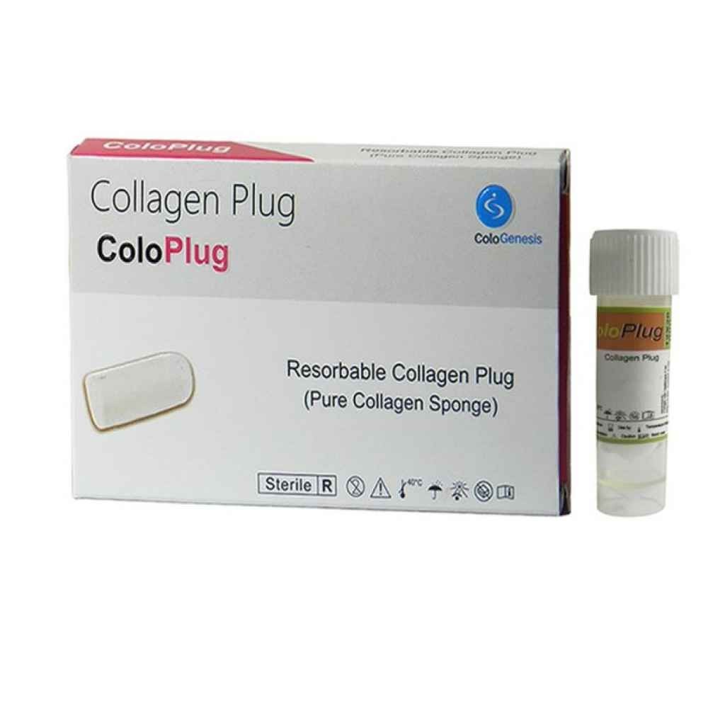 50 Pack of Colo Plug – Resorbable Collagen Plug (Pure Collagen Sponge) 8x20mm