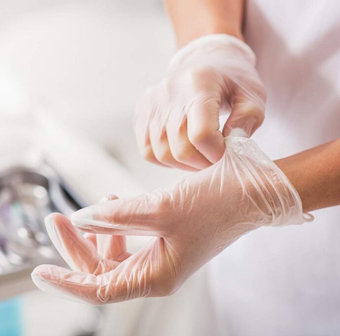 GPS Premium Vinyl Disposable Gloves, 4 Mil, Non-Sterile, Ambidextrous