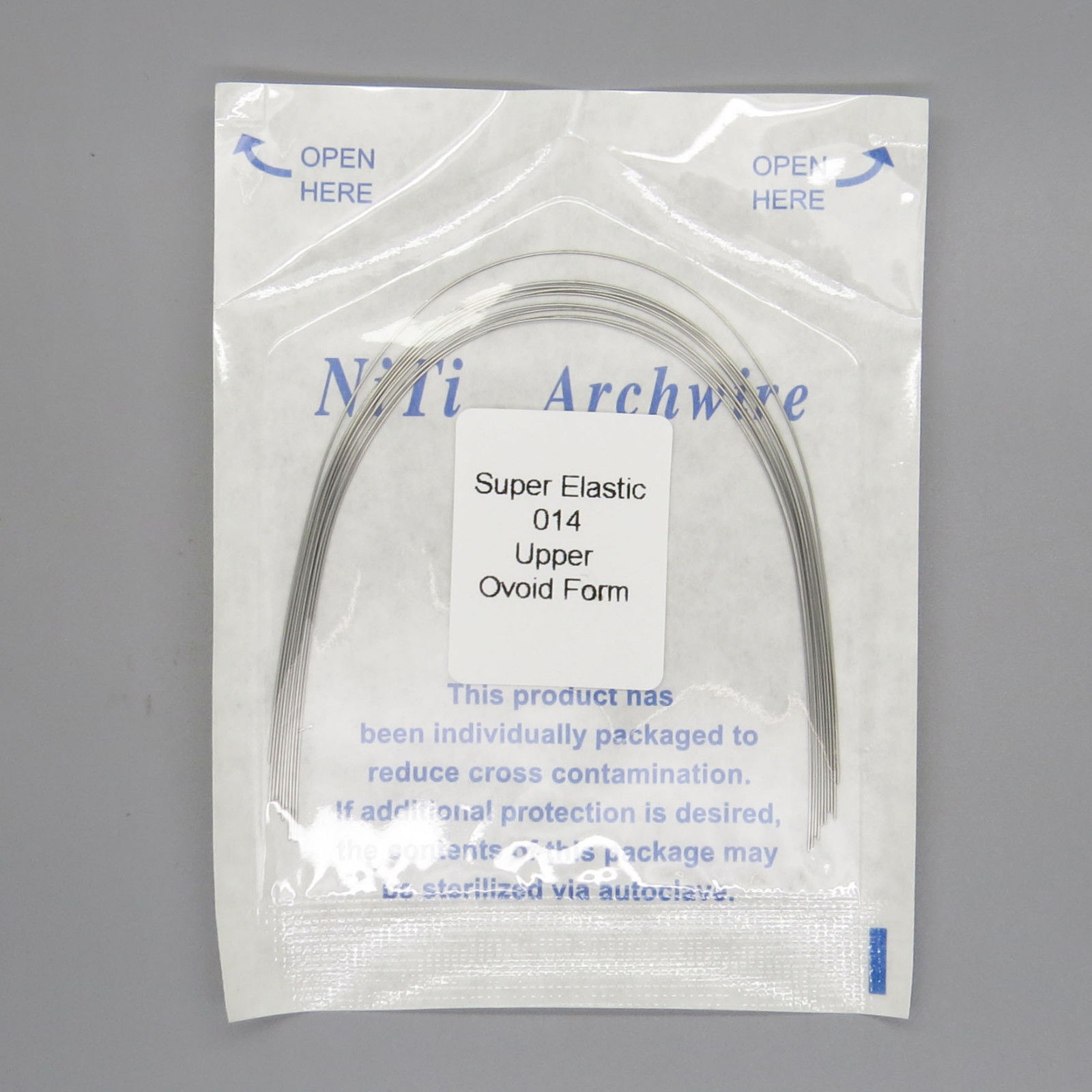 Dental Orthodontic Arch Wire Super Elastic Niti Round Ovoid Upper/Lower 012-020