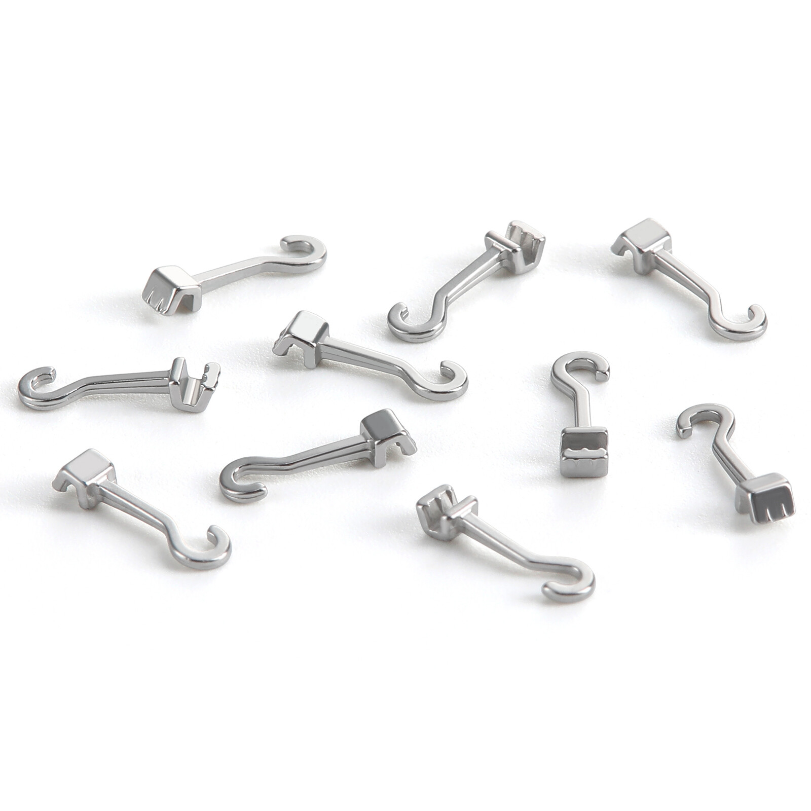 JMU Dental Orthodontic Crimpable Hooks 10Pcs/Bag 2.1/4/5.4/7mm