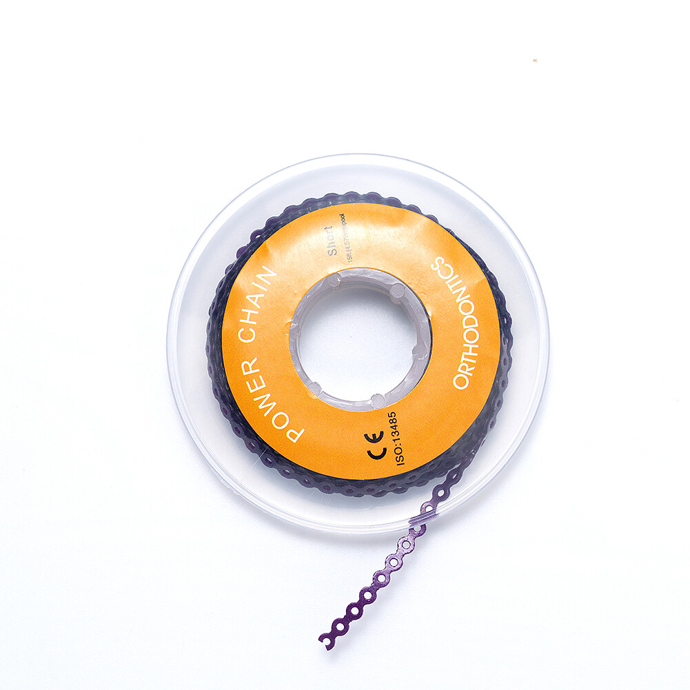 Dental Orthodontic Power Chain Elastic Rubber Bands For Braces Long/Short /Close