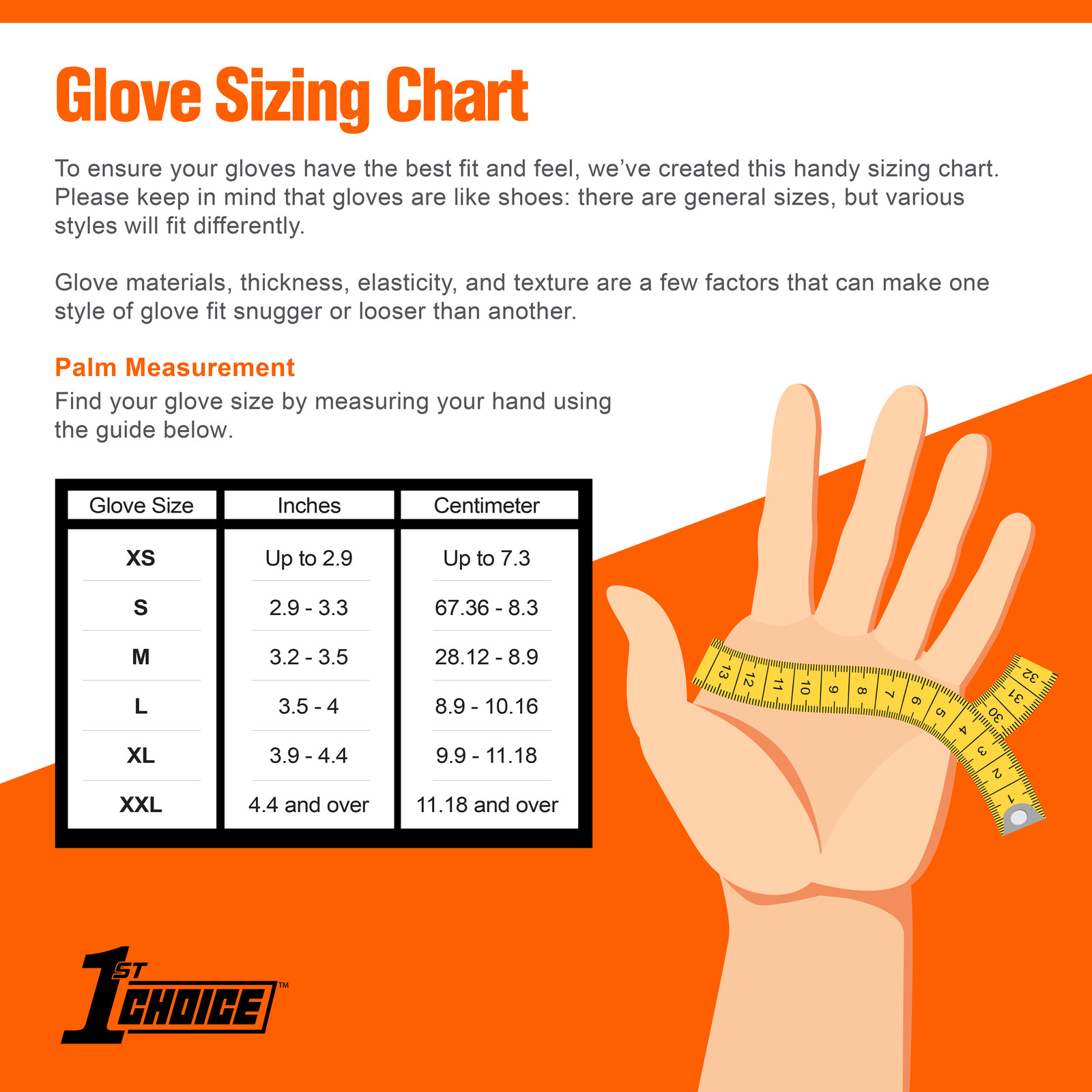 1st Choice Premium Orange Nitrile Disposable Gloves, 6 Mil, Case of 1000