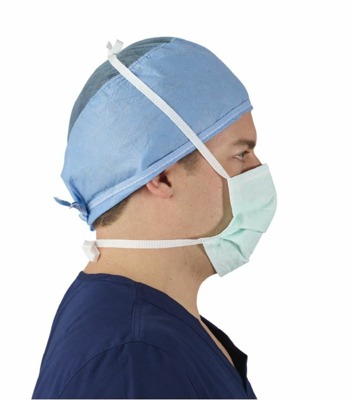 *50-Pieces* Halyard The Lite One Surgical Face Mask Green 48105