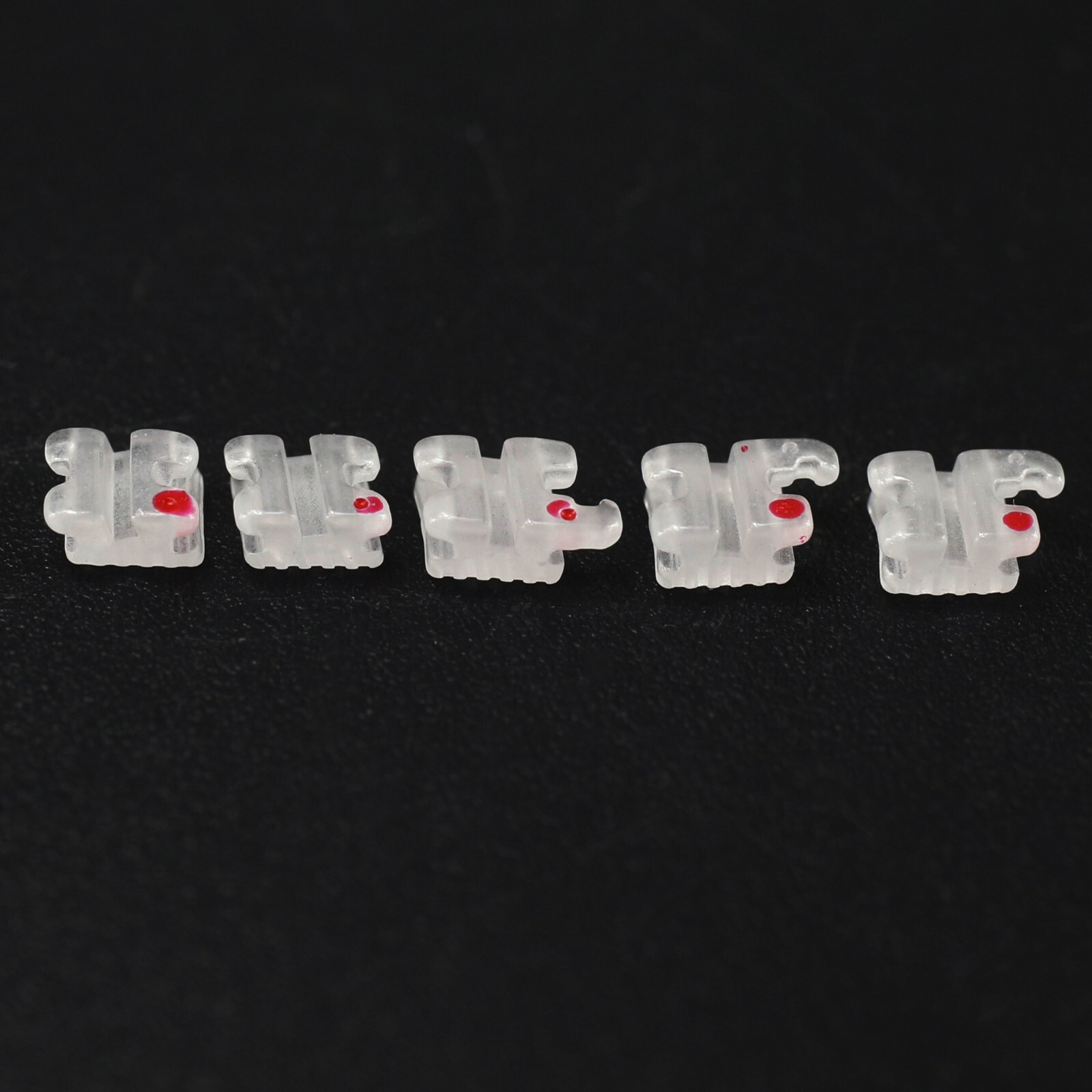 Dental Orthodontic Ceramic Brackets Self Ligating Braces Clear Sapphire Roth MBT