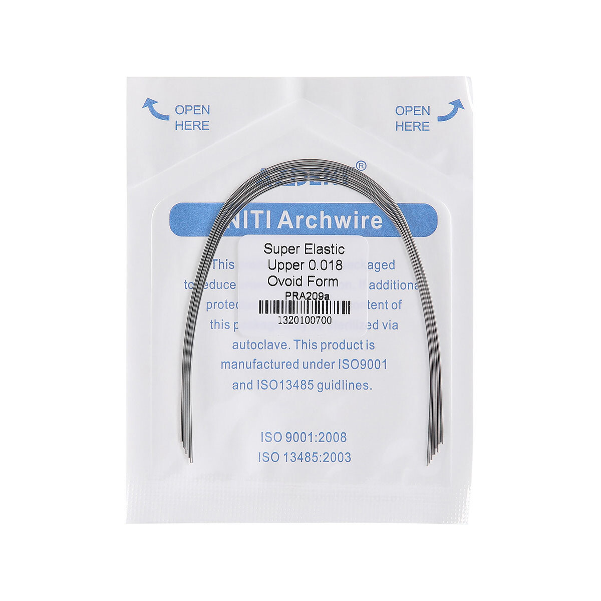 10Packs Dental Orthodontic Arch Wire Niti Super Elastic Round Ovoid Form AZDENT