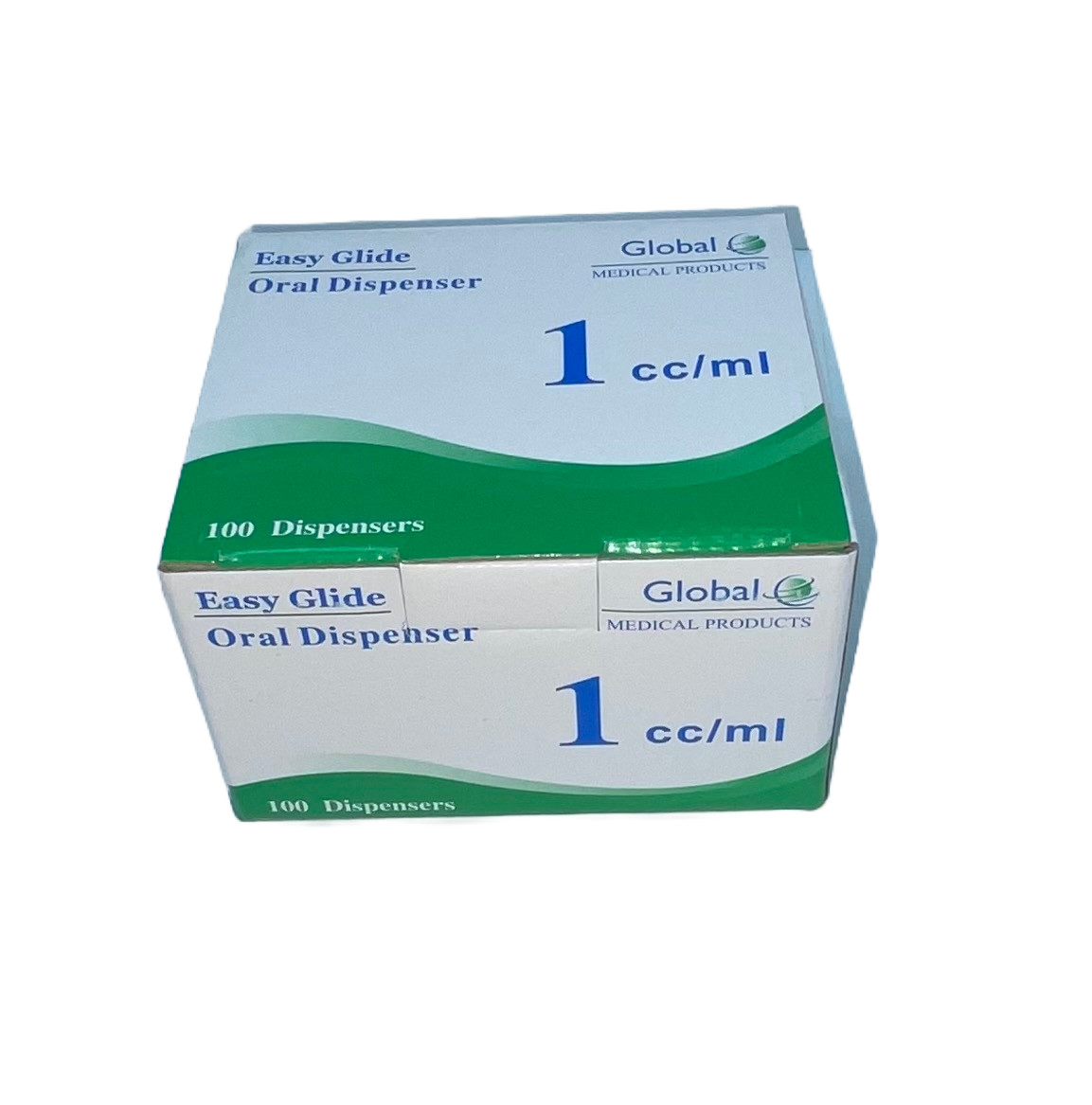 Easy Glide 1ml 1cc Oral Syringe, Sterile, Caps Included, 100 Pack