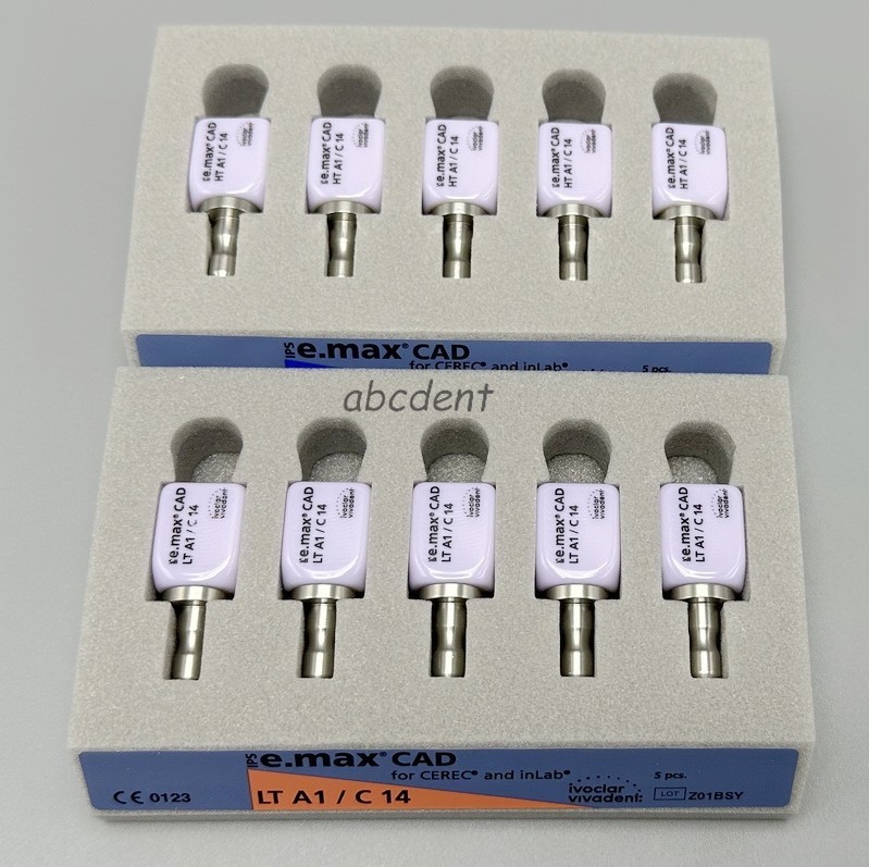 Dental Class Ceramic Blocks Cube Veneer LT HT A1 A2 A3 IPS C14 Emax CAD CEREC