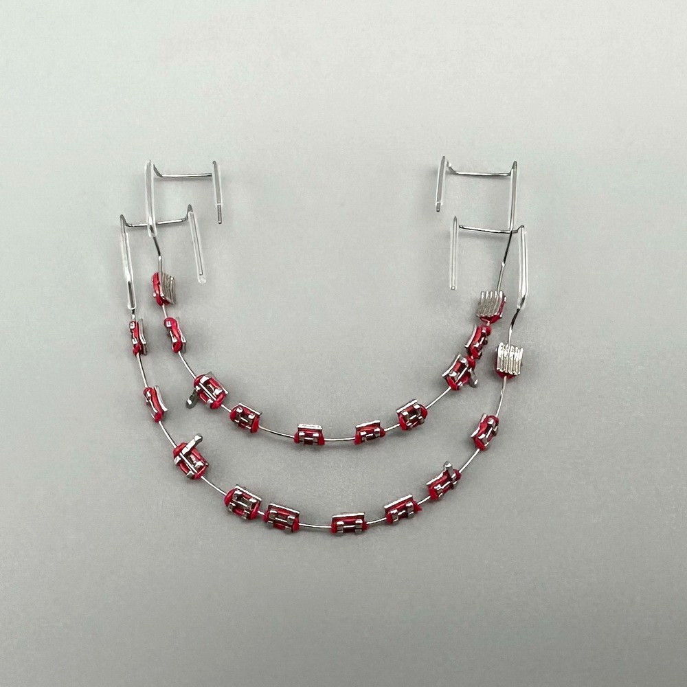 Temporary Tooth Decoration Fake Braces Metal Wires Ortho Bracket Ligature Ties