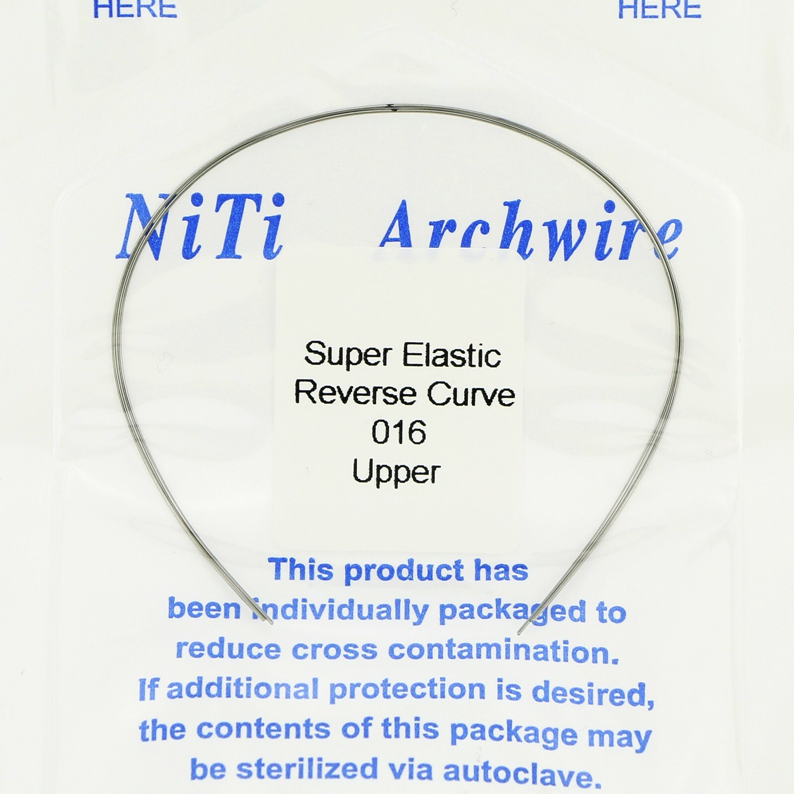 US 20 Pcs Dental Orthodontic Reverse Curve Round Niti Arch Wire Upper/Lower