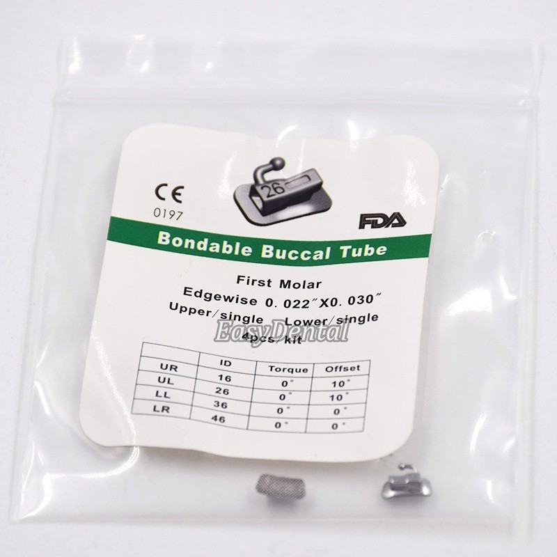 1040 Dental ligature Ties Buccal Tube MBT Roth Edgewise 1st 2nd 018 022 Bondable