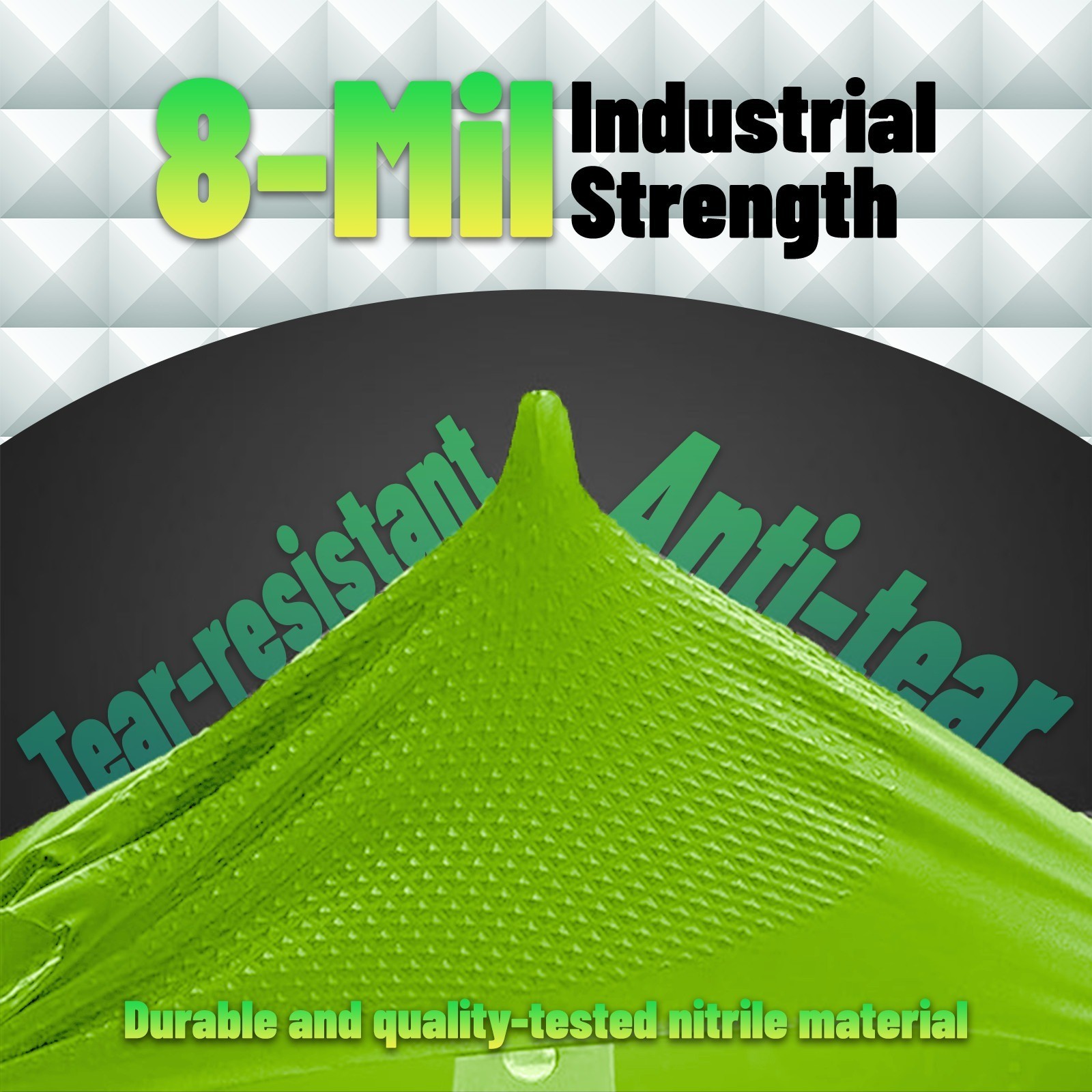 Heavy Duty Nitrile Gloves 8 Mil Large Latex-Free | 1000ct Case