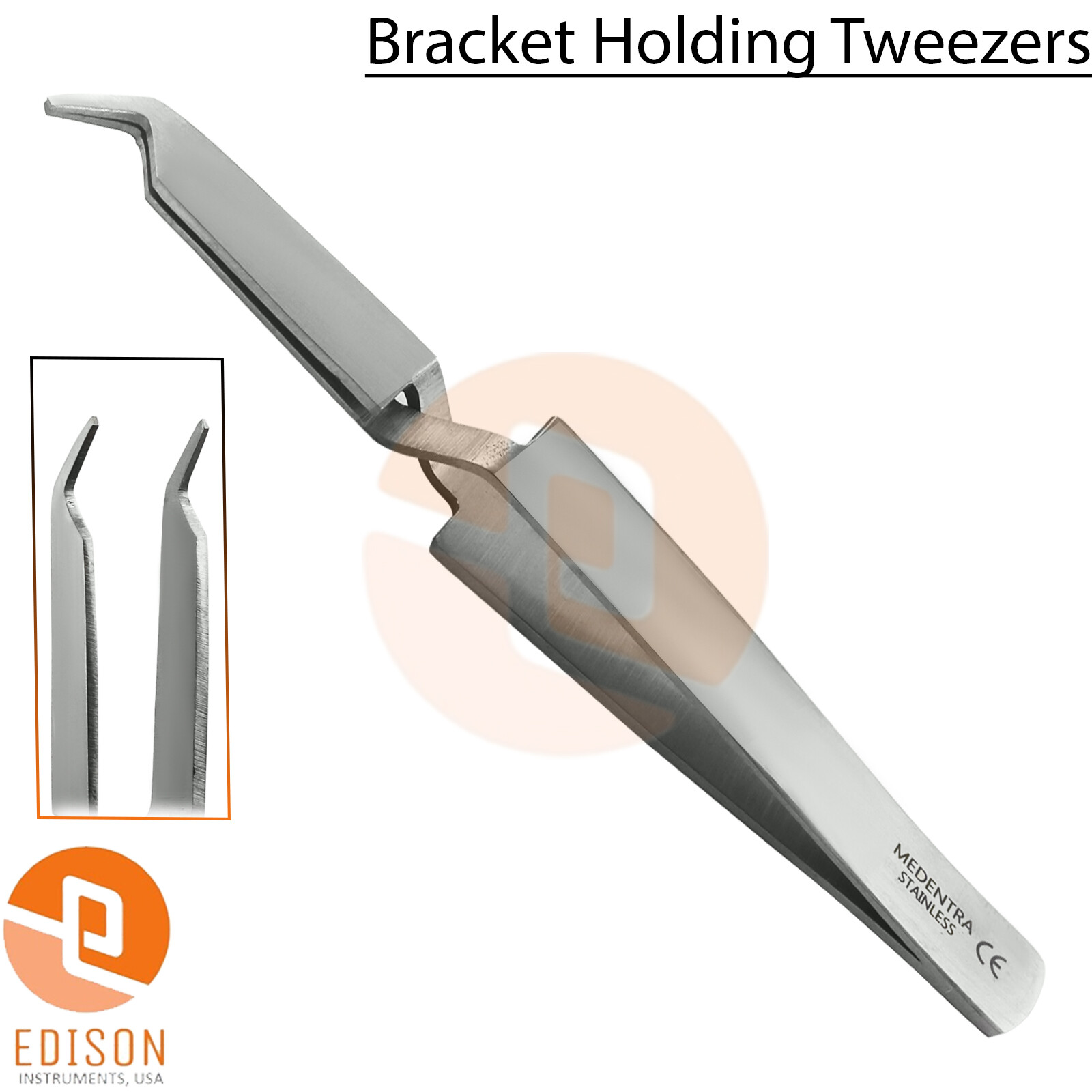 Orthodontic TC Distal End Cutter Hard Wire Bracket Holding Tweezers Dental Plier