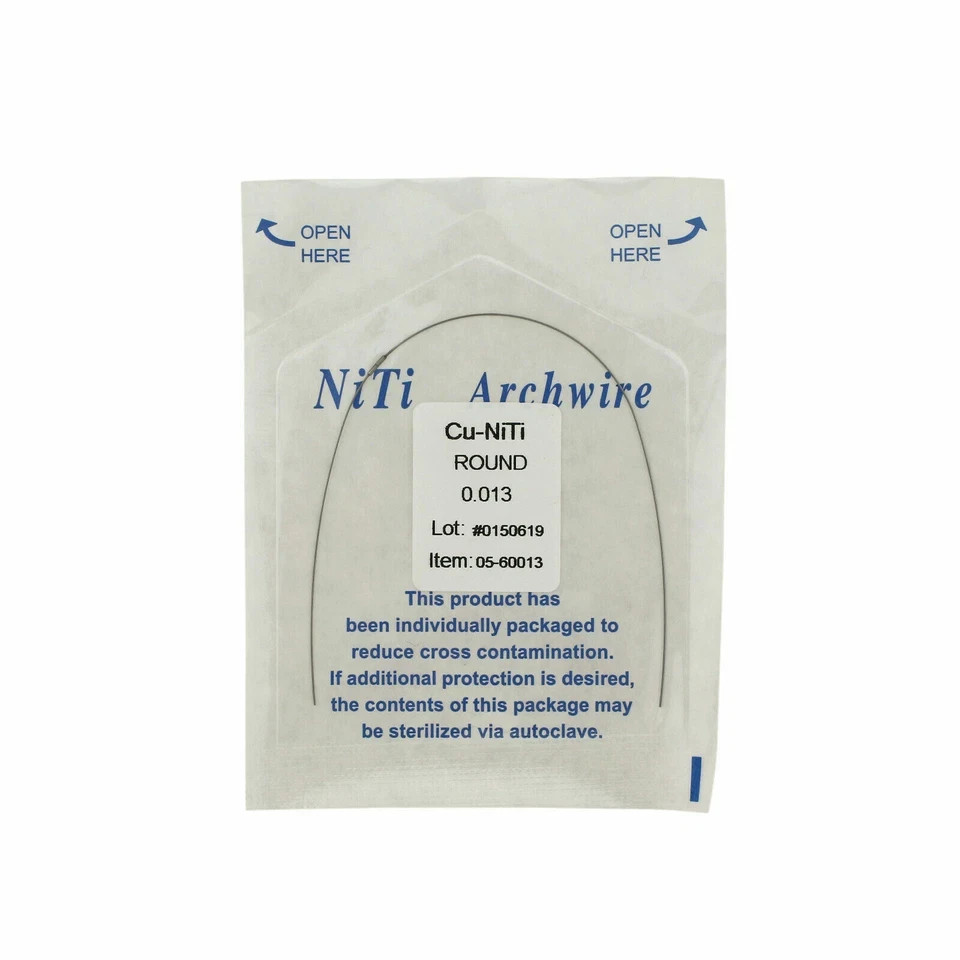 Dental Orthodontic Cu NiTi Copper Nickel Titanium Arch Wire Rectangular Round