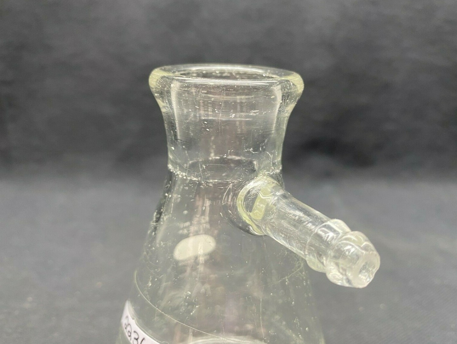 Lot of (6) Corning Pyrex 125mL Glass Micro Filtering Flask Sidearm 5360-125 B