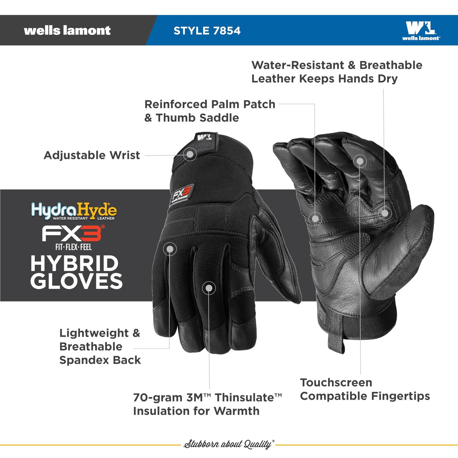 Wells Lamont Insulated Work Gloves For Men – 70G 3M Thinsulate For – – –