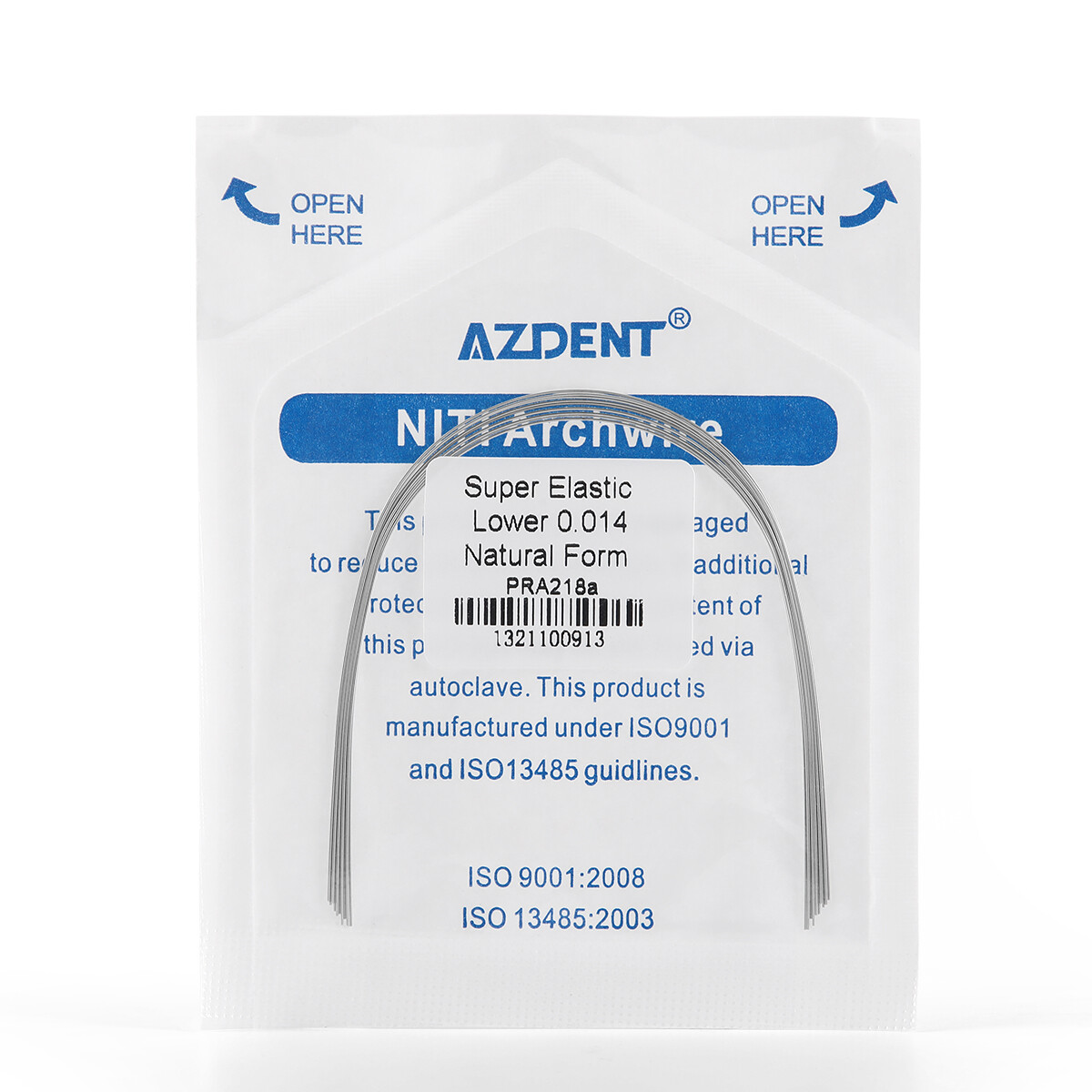 10Pcs/Pack Dental Orthodontic Super Elastic NITI Round Arch Wires Natural Form