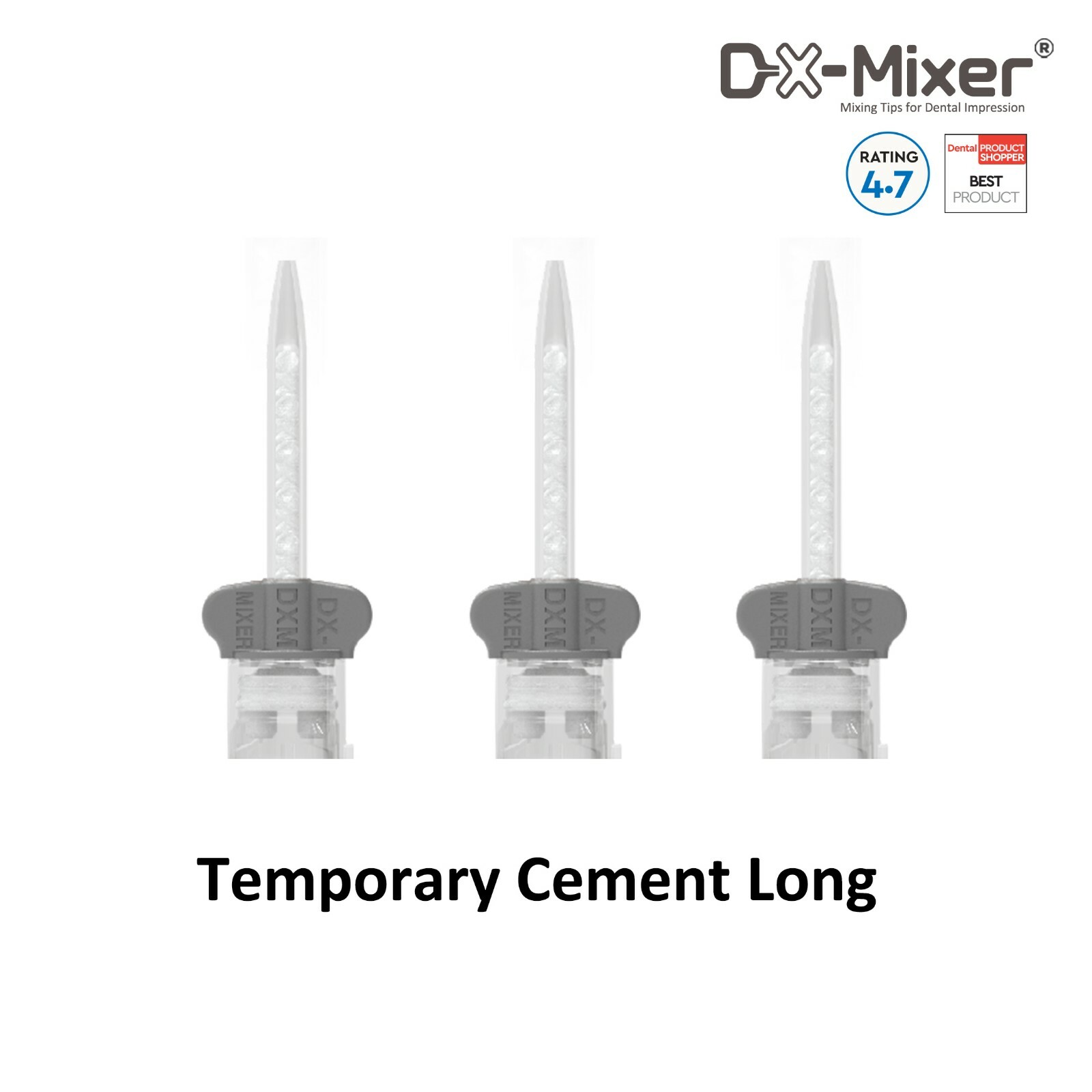 48pcs dental mixing tips temporary cement core build up 5ml cartridge DX-Mixer®