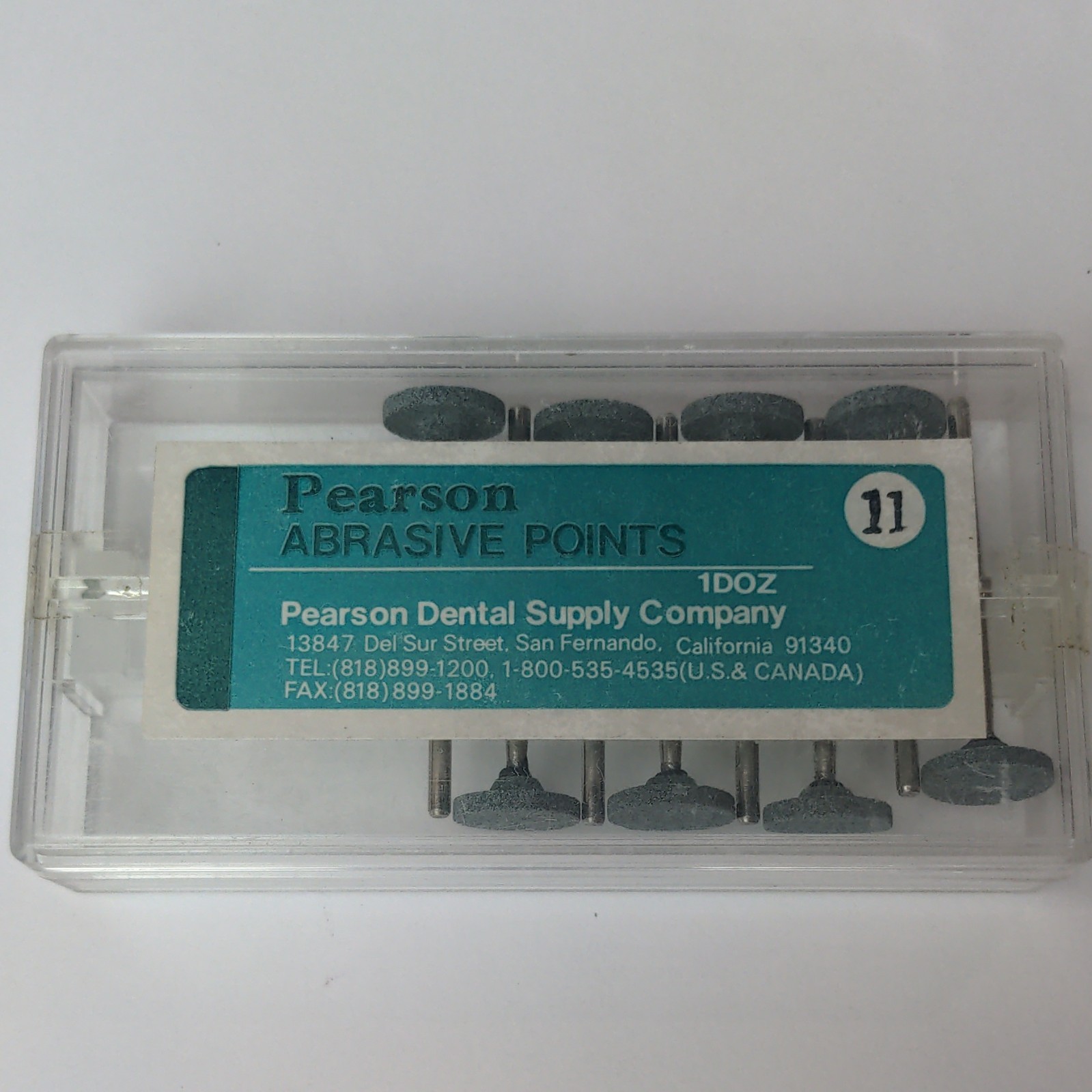Pearson Mounted Stone Points Stone HP Long Straight Shank No.11 (8 Pieces)