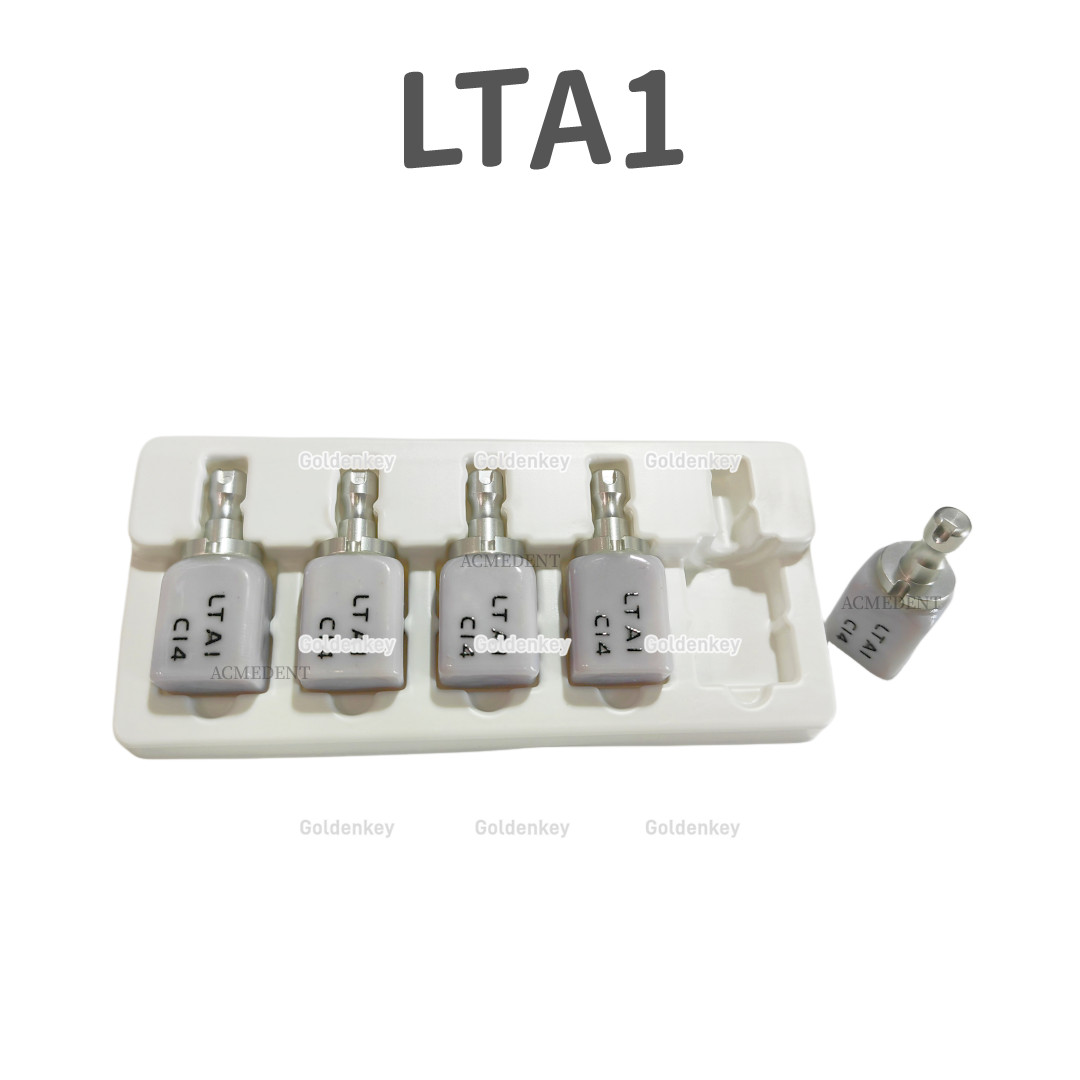 5Pcs/Box C14 Dental Glass Ceramic Lithium Dislicate Blocks Cerec CAD CAM
