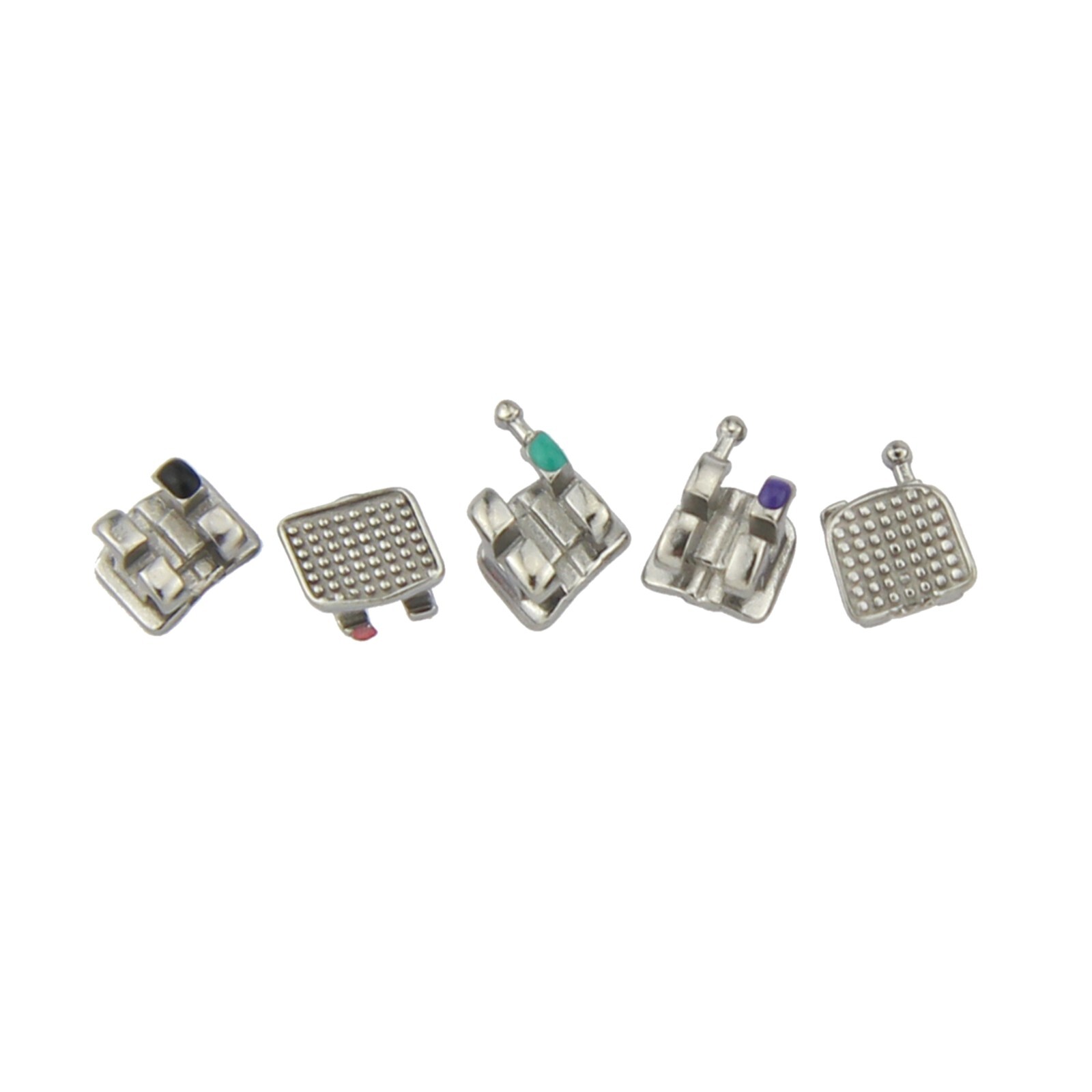 Dental Orthodontic Bracket Braces Metal Mini Roth MBT 018 022 345 Hooks MIM 5-5