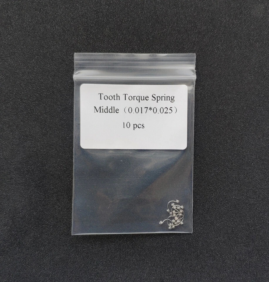 10Pcs/Bag Dental Orthodontic Anterior Teeth Torque Wire Spring Rectangular