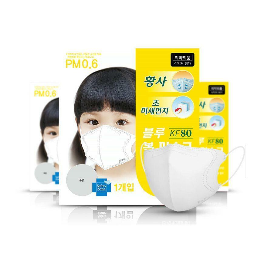 [ Blue ] Adults & Kids KF94 KF80 Korean Face Mask Medical Covers (Made in Korea)