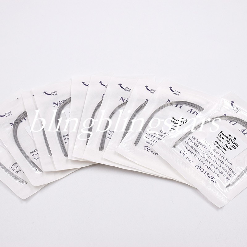 10 Pcs/Pack Orthodontic Dental Super Elastic Rectangular/Round Niti Arch Wire