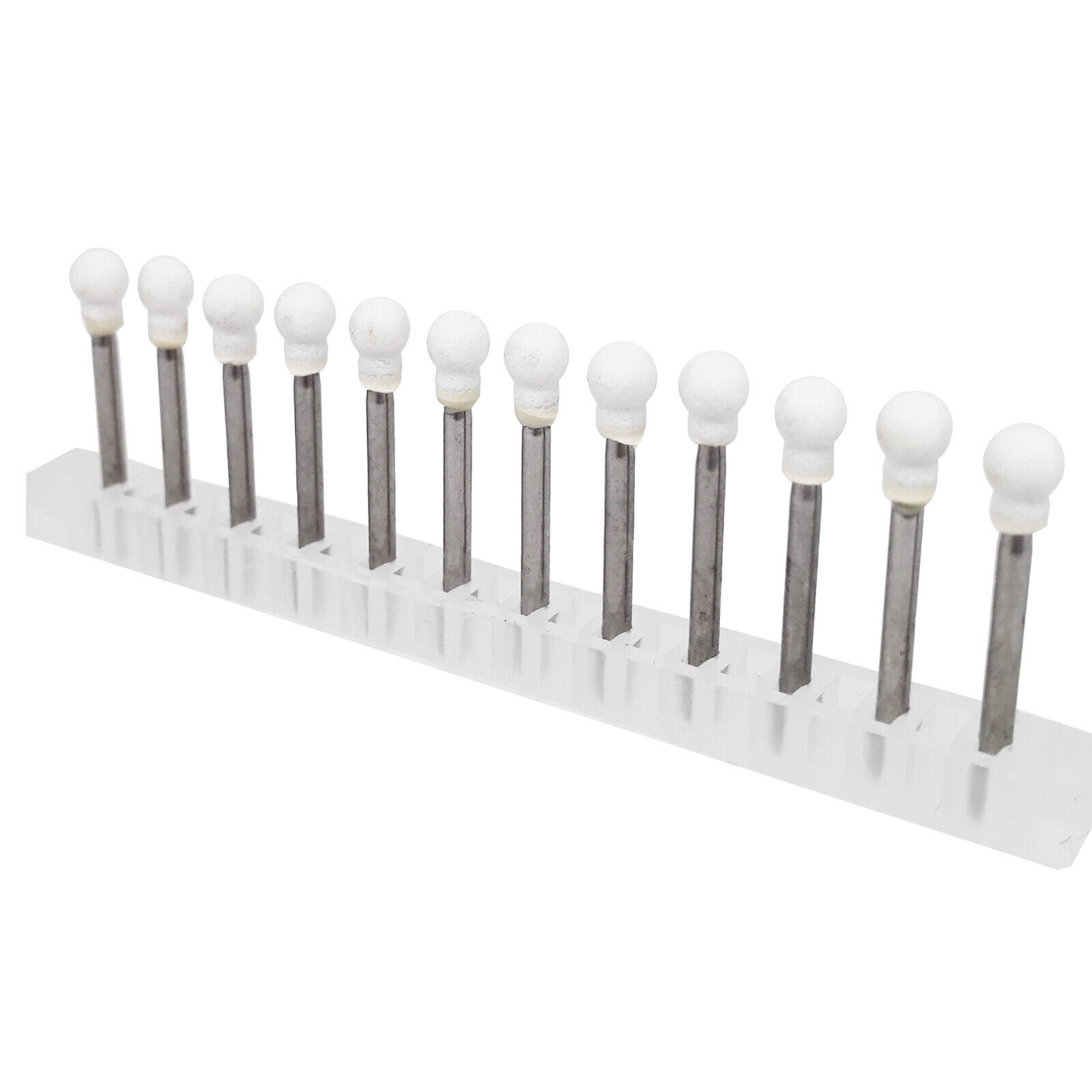 Dura-White Dental White Finishing Stones Flame Cone Shape FG Bur Arkansas USA