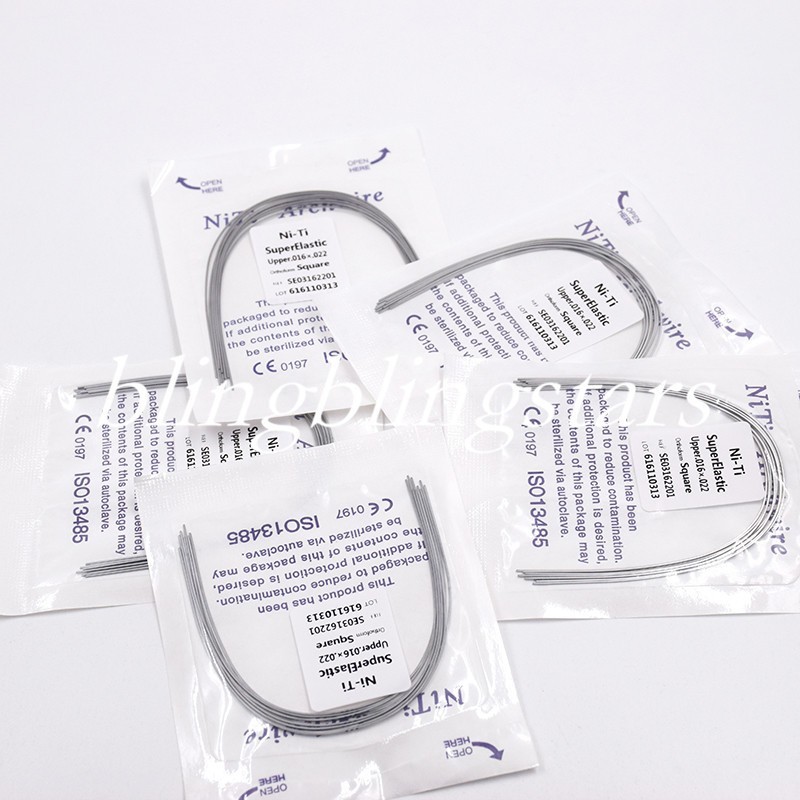10 Pcs/Pack Orthodontic Dental Super Elastic Rectangular/Round Niti Arch Wire