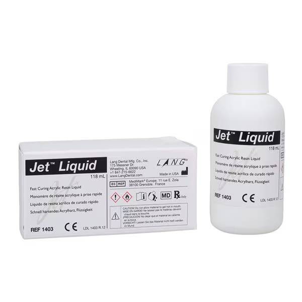 Lang Dental 1403R Jet Tooth Denture Repair Acrylic Shade Liquid 4 Oz