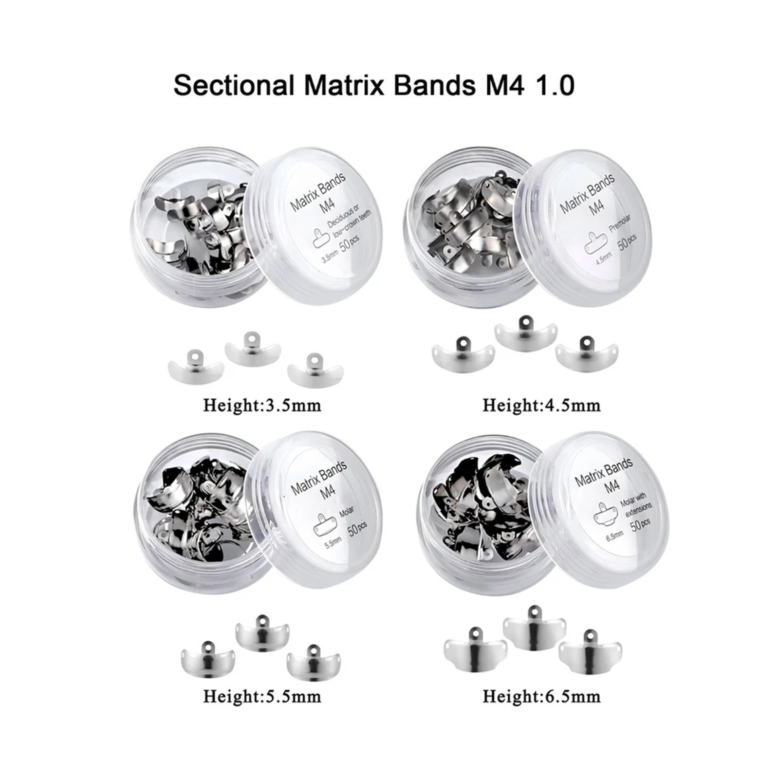 Matrix Bands Ring Dental Sectional Matrice Clamp Fit Garrison Palodent V3 System