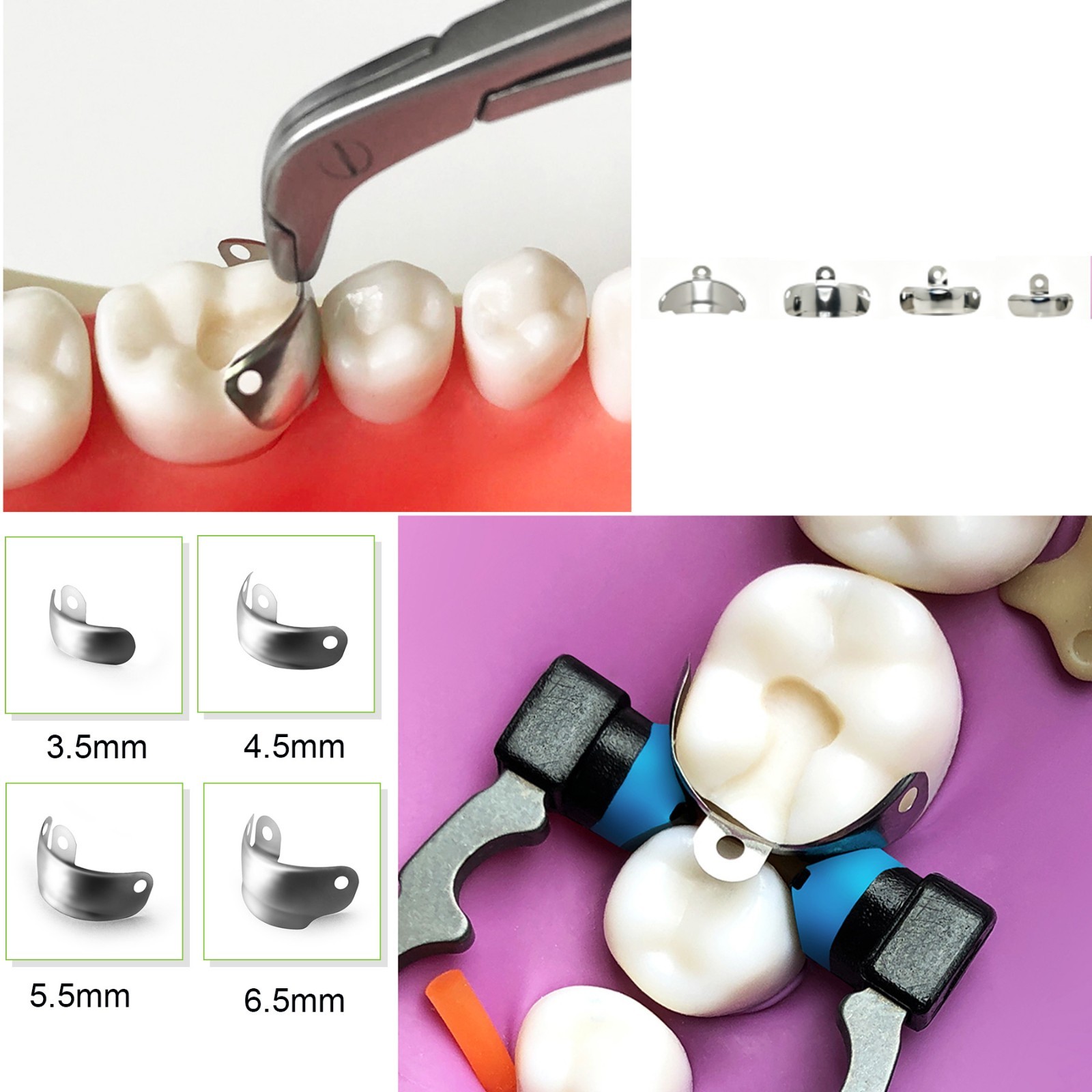Dental Matrix Bands Ring Sectional Matrice Clamp Garrison Palodent V3 System Fit