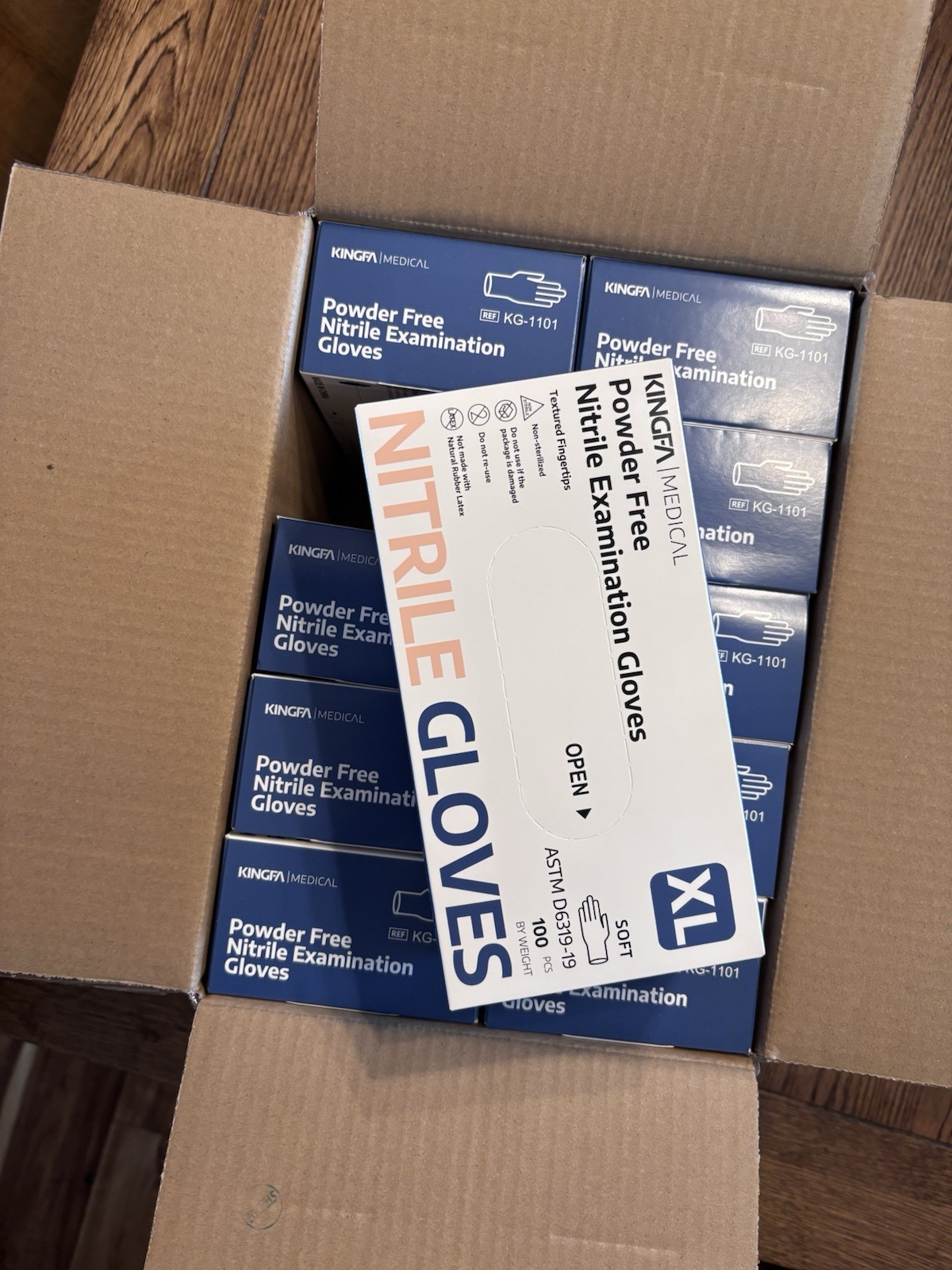 Kingfa Medical Powder free Nitrile Gloves X-Large 1 case