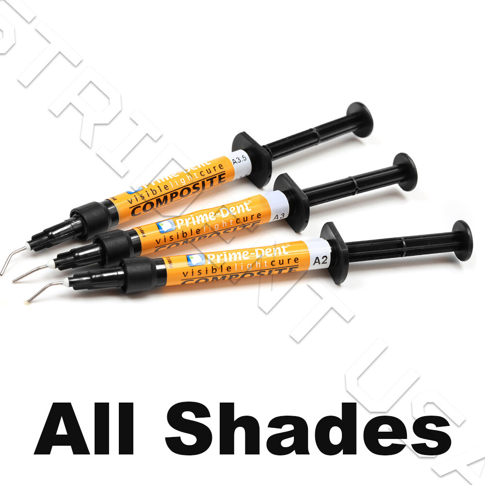 Prime Dent VLC Light Cure Flowable Composite – 2 gram syringe Multiple Shades